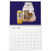 White Persian Cat Calendar Kalender (Jan 2026)
