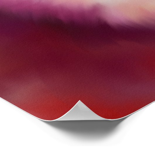 White Persian Cat Fine Art Print Poster (Ecke)