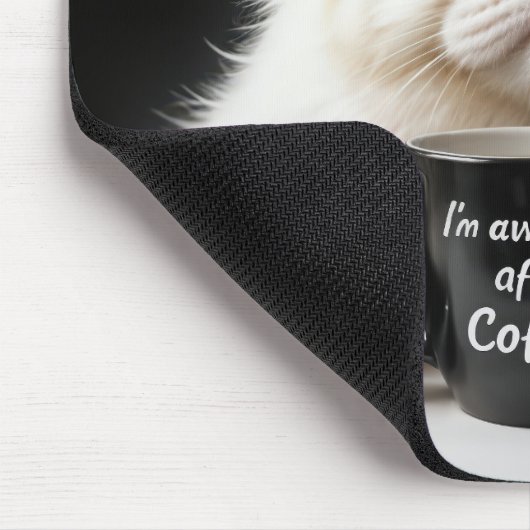 White Persian Cat Spaß Mousepad (Ecke)