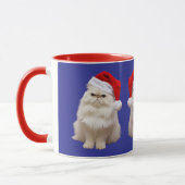 White Persian Christmas Mug Tasse (Links)