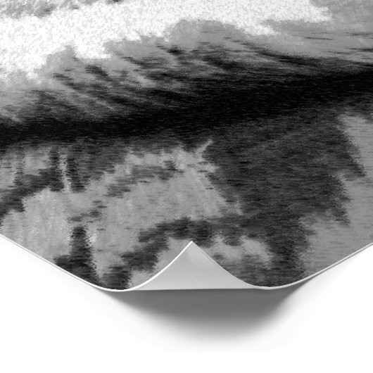 White Persian Sleeping Cat Poster (Ecke)