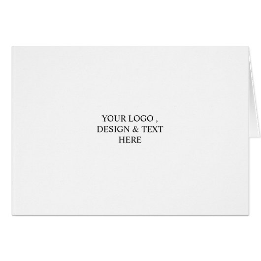 White Personalized – Your Logo & Text Here (Vorderseite (Horizontal))