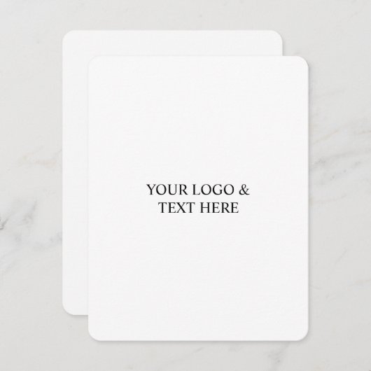 White Personalized – Your Logo & Text Here (Vorne/Hinten)