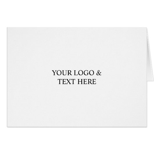 White Personalized – Your Logo & Text Here (Vorderseite (Horizontal))