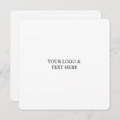 White Personalized – Your Logo & Text Here (Vorne/Hinten)