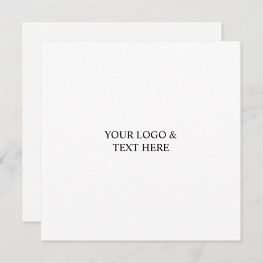 White Personalized – Your Logo & Text Here (Vorne/Hinten)