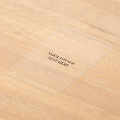 White Personalized – Your Logo & Text Here Acryleinladungen (Ablage )