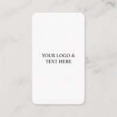 White Personalized – Your Logo & Text Here Begleitkarte (Vorderseite)
