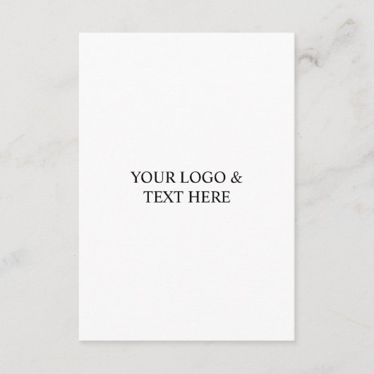 White Personalized – Your Logo & Text Here Begleitkarte (Vorderseite)