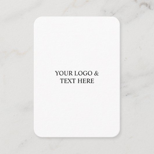 White Personalized – Your Logo & Text Here Begleitkarte (Vorderseite)