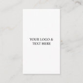White Personalized – Your Logo & Text Here Begleitkarte (Vorderseite)