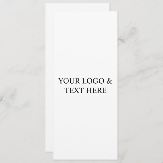 White Personalized – Your Logo & Text Here Einladung (Vorne/Hinten)