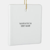 White Personalized – Your Logo & Text Here Keramikornament (Rechts)