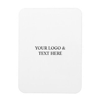 White Personalized – Your Logo & Text Here Magnet