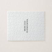 White Personalized – Your Logo & Text Here Puzzle (Horizontal)
