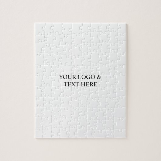 White Personalized – Your Logo & Text Here Puzzle (Vertikal)