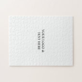 White Personalized – Your Logo & Text Here Puzzle (Horizontal)