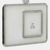 White Personalized – Your Logo & Text Here Rahmen-Ornament Silber (Rechts)