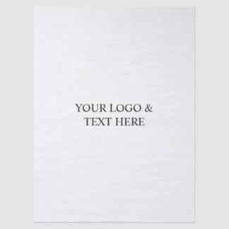 White Personalized – Your Logo & Text Here Seidenpapier