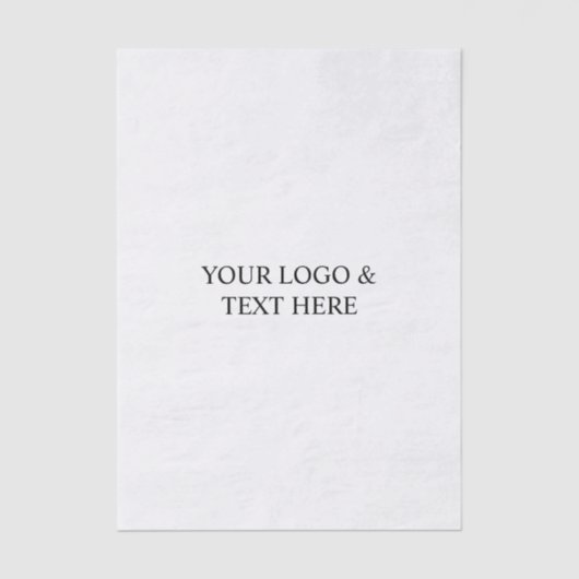 White Personalized – Your Logo & Text Here Seidenpapier (Vorderseite)