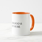 White Personalized – Your Logo & Text Here Tasse (VorderseiteRechts)