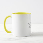 White Personalized – Your Logo & Text Here Tasse (Links)