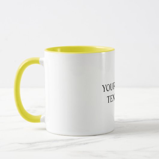 White Personalized – Your Logo & Text Here Tasse (Links)