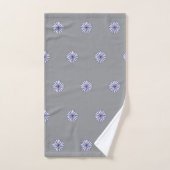 White Petals Gray Gift Wohngestaltung Badhandtuch Set (Handtuch)