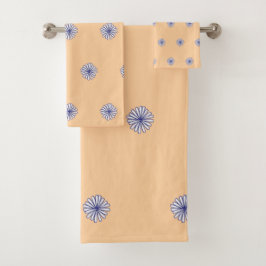 White Petals Peach Gift Wohngestaltung Badhandtuch Set