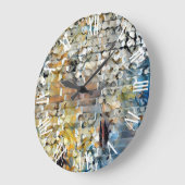 White Petals Wall Art Dream Große Wanduhr (Winkel)