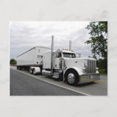 White Peterbilt 379 Postcard Postkarte (Vorderseite)