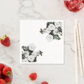 White Petunia Napkins Serviette (Beispiel)