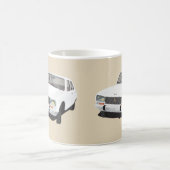White Peugeot 504 - 2 Bilder - Kaffeetasse (Mittel)