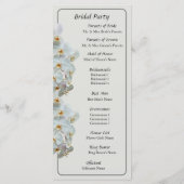 White Phalaenopsis Orchids Hochzeitsprogramm Programm (Rückseite)