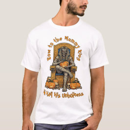 🤍 White Pharaoh Mummy Halloween T-Shirt 🎃 👑