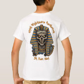 🤍 White Pharaoh Mummy Halloween T-Shirt 🎃 👑 (Rückseite)