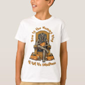 🤍 White Pharaoh Mummy Halloween T-Shirt 🎃 👑 (Vorderseite)