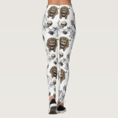 🤍 White Pharaoh Mummy Halloween T-Shirt 🎃 👑 Leggings (Rückseite)