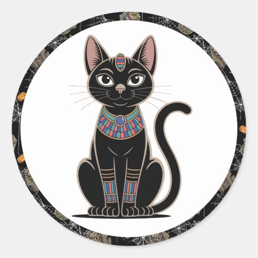 🤍 White Pharaoh Mummy Stickers 🎃 👑 (Vorderseite)