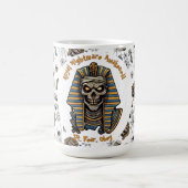 🤍 White Pharaoh Mummy Tasse 🎃 ☕ 👑 (Zentrum)