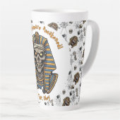 🤍 White Pharaoh Mummy Tasse 🎃 ☕ 👑 (Rechte Ecke)