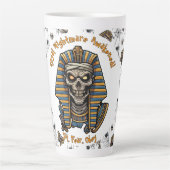 🤍 White Pharaoh Mummy Tasse 🎃 ☕ 👑 (Vorderseite)