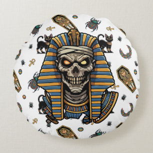 🤍 White Pharaoh Mummy Throw Kissen 🎃 👑