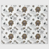 🤍 White Pharaoh Mummy Tissue Paper 🎃 👑 Geschenkpapier (Flach)