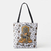 🤍 White Pharaoh Mummy Tote Bag 👑 🎃 Tasche (Rückseite)