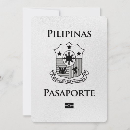 White Philippines Pass Save the Date (Vorderseite)