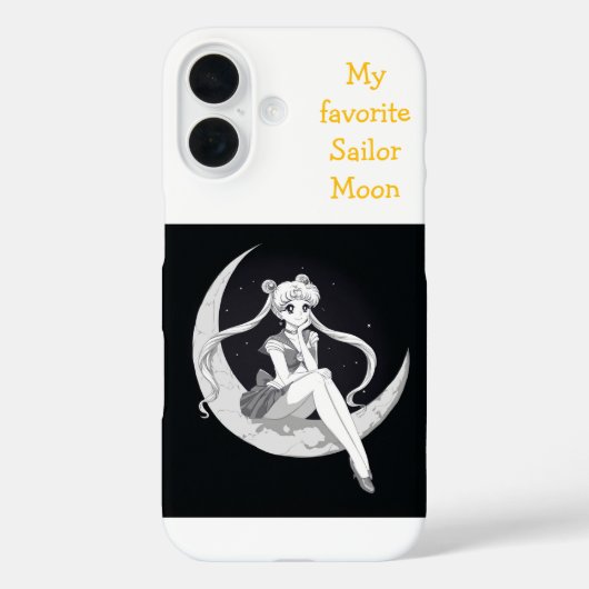White  Phone Case "My favorite Sailor Moon" (Rückseite)