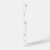 ⭐ White Phone Case with Big Yellow “M” & Stars iPhone Hülle (Linke Seite)