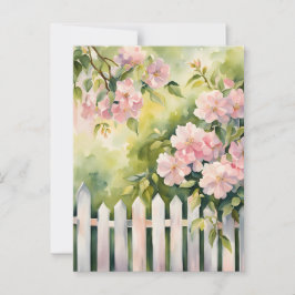 White Picket Fence Postkarte