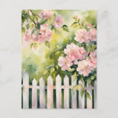White Picket Fence Postkarte (Vorderseite)
